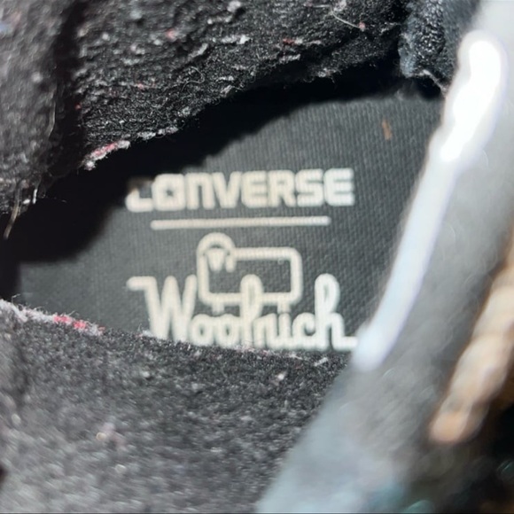 WOOLRICH X CONVERSE CHUCK TAYLOR ALL STAR STREET HIKER BLACK PLAID//MENS SIZE 7 - Picture 7 of 9